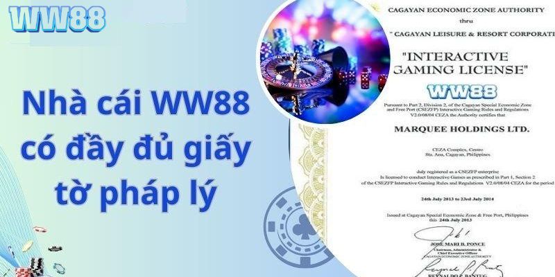 Giới thiệu WW88 - Đánh giá pháp lý thương hiệu cá cược