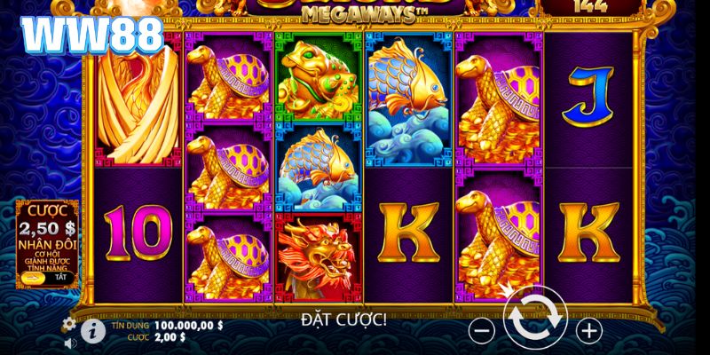 Các hàng, cột trả thưởng của game slot